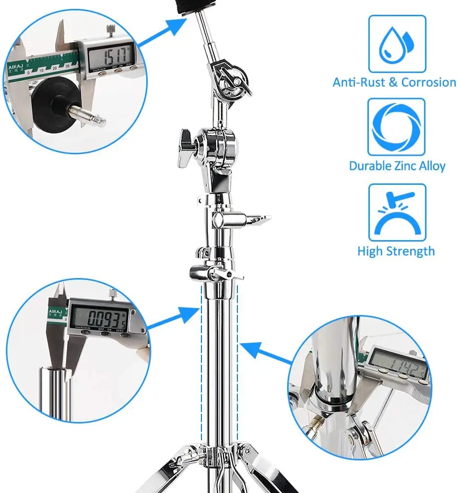  Wholesale drum set cymbals stand straight rod straight-inclined