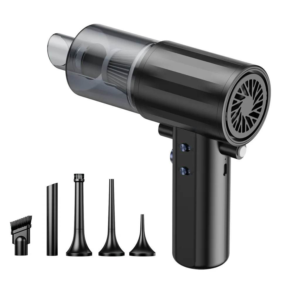 High Power 14000Pa Portable Handheld Vacuum Cleaner  Super Suction Car Cleaner  Air Duster& Blower 2 In 1