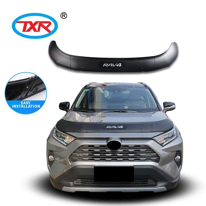 parts and accessories for cars front bug shield hood deflector hood protector  bonnet guard light for RAV4 2023