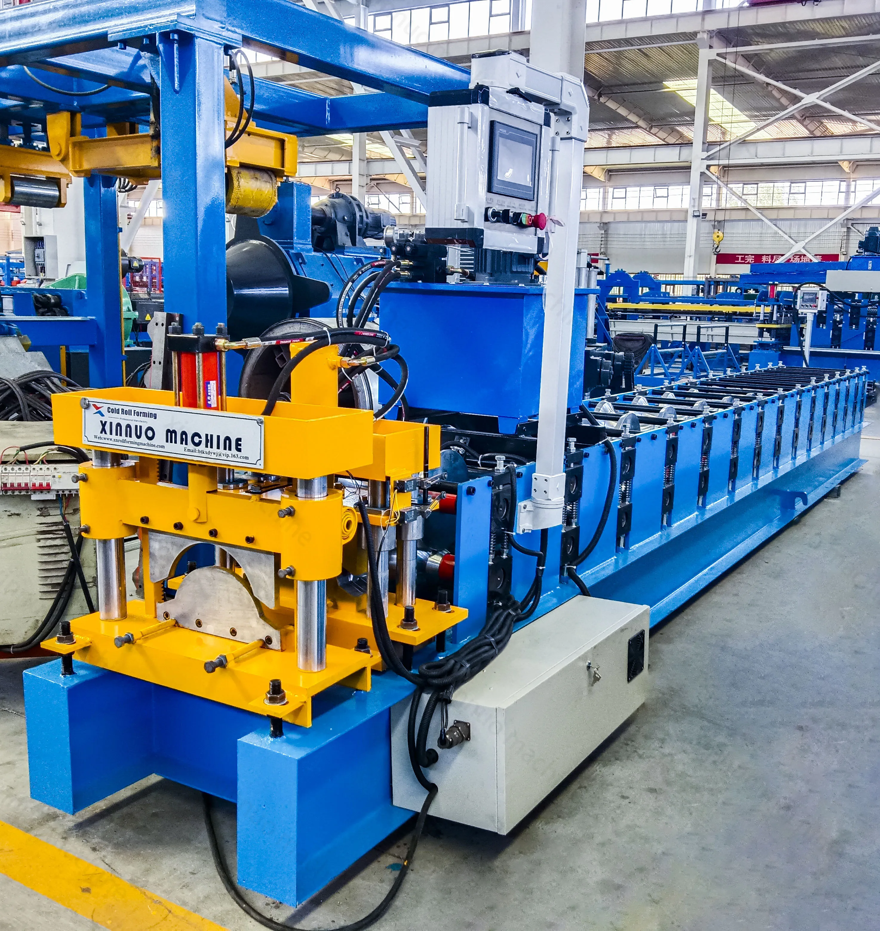 Metal Roof Tile Ridge Cap Colour Coated Tile Roll Former Forming Pressing Making Machine for Roof Drainage