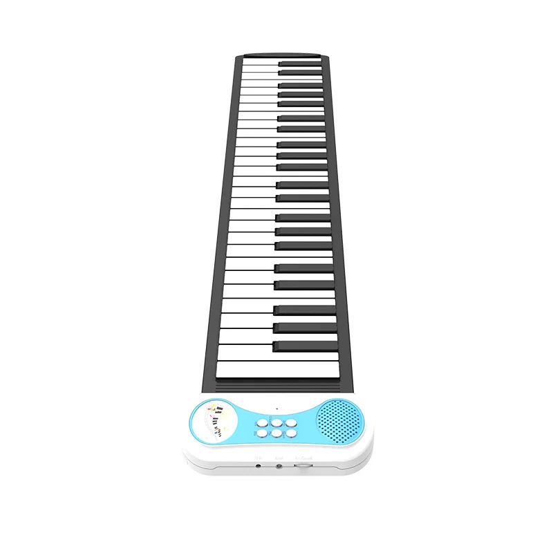 Wholesale 49 Keys Digital Piano Silicone Hand Roll Piano Mini Foldable Roll Up Piano Keyboard