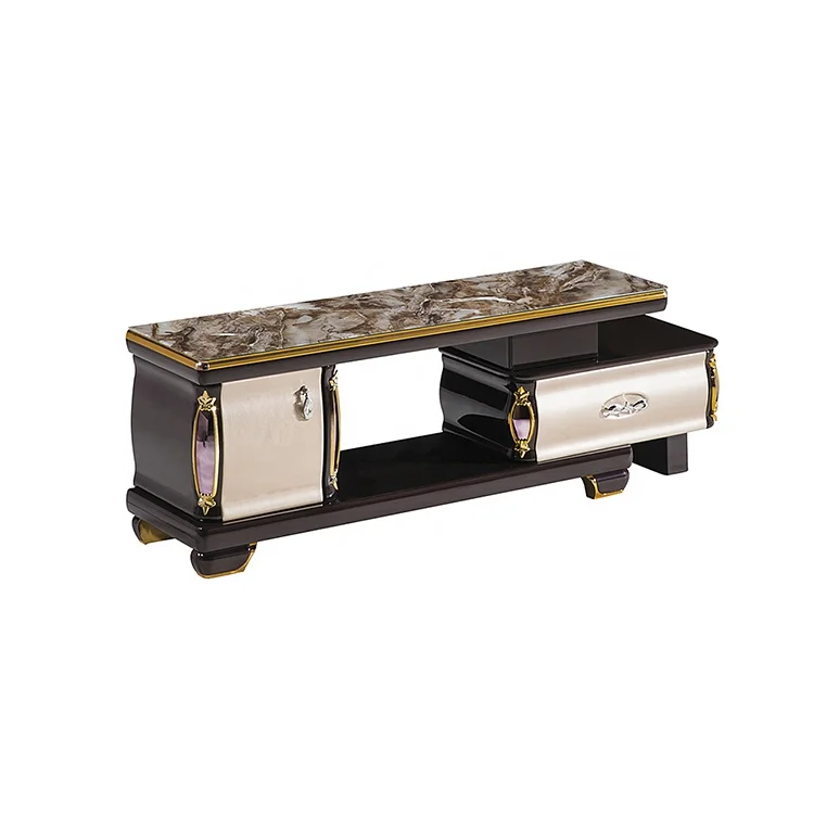 MDF glass top tv stand with a television cabinet with tv mount Best Quality And Service