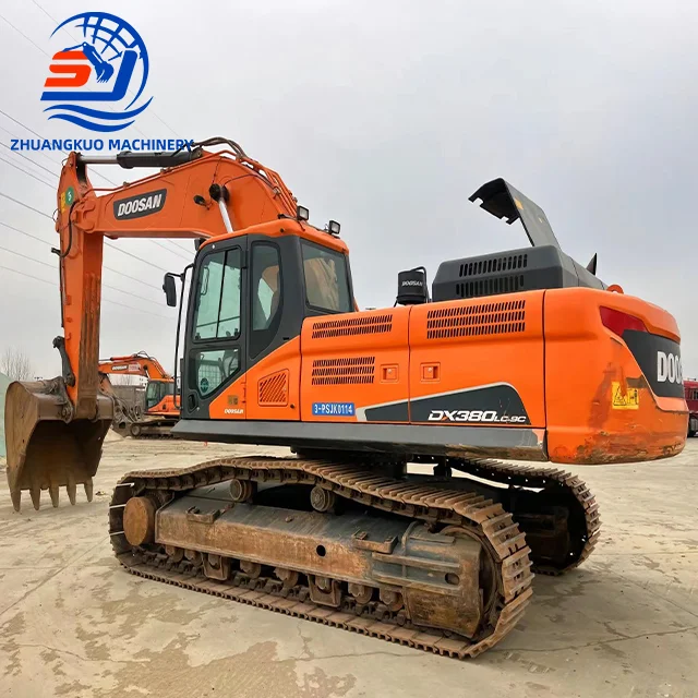 Хорошее состояние использованный DX380LC-9C экскаватор Doosan сверхмощный оригинальный Корея