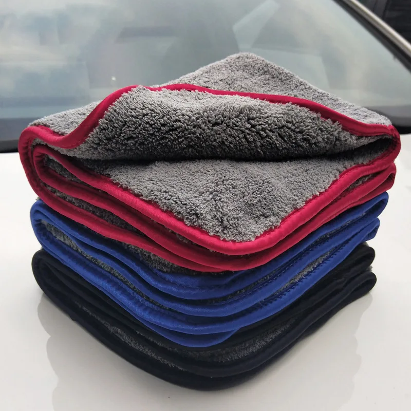 High Quality 60x90 Car Towel Microfiber Car Detailing Towel Inside Big Custom Thick Car Wash Towel