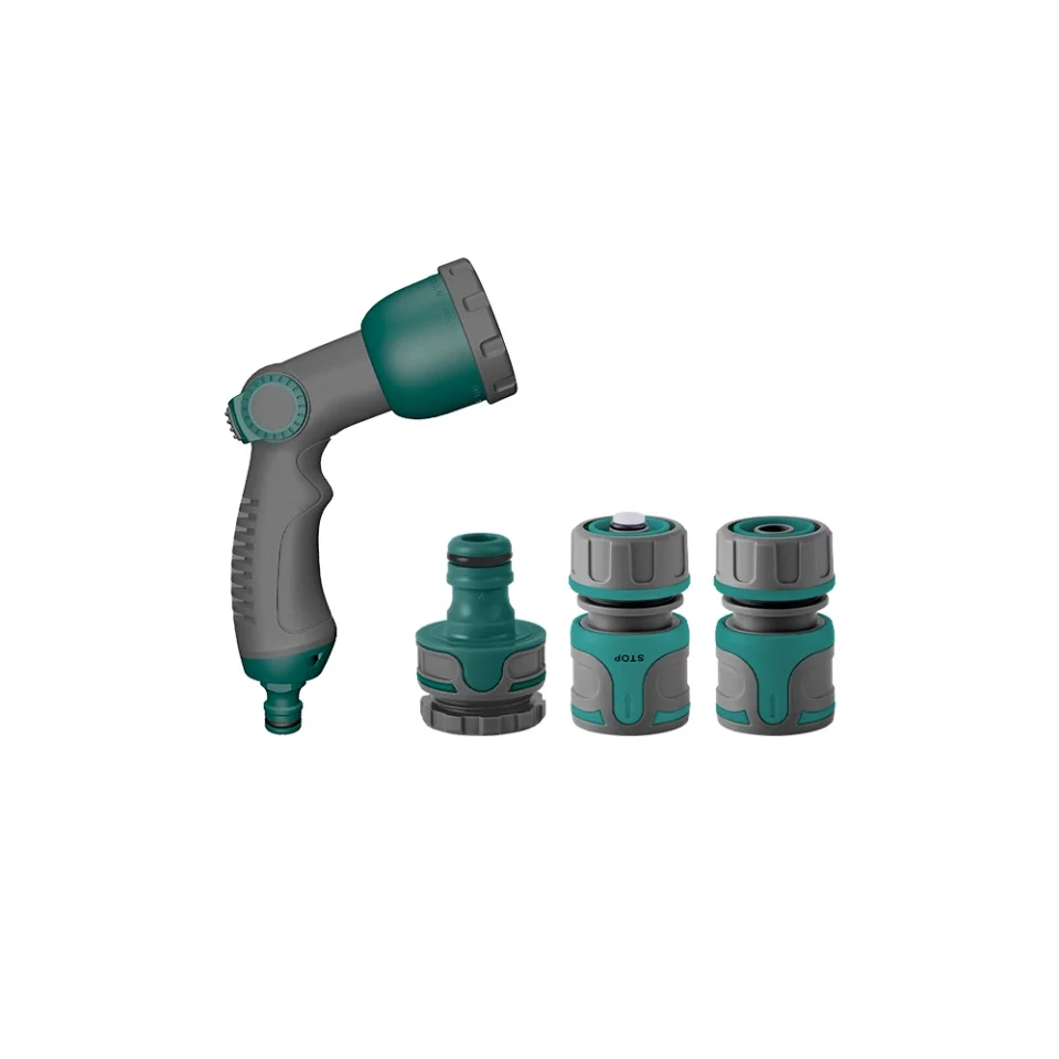 GARTENKRAFT Y3302 High Quality 10-Pattern Anticorrosion Garden Hose Nozzle Spray Gun Set