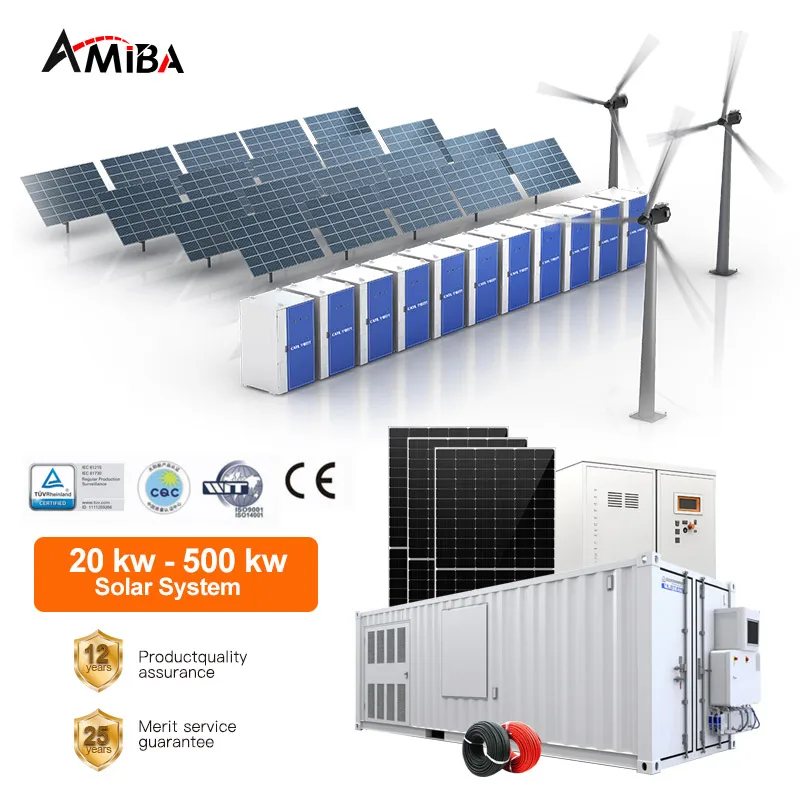 Industrial Commercial Complete Hybrid Off Grid 50Kw 100Kw 174Kw 500Kw 1MW solar energy system Outdoor Solar Panel Kit Storage