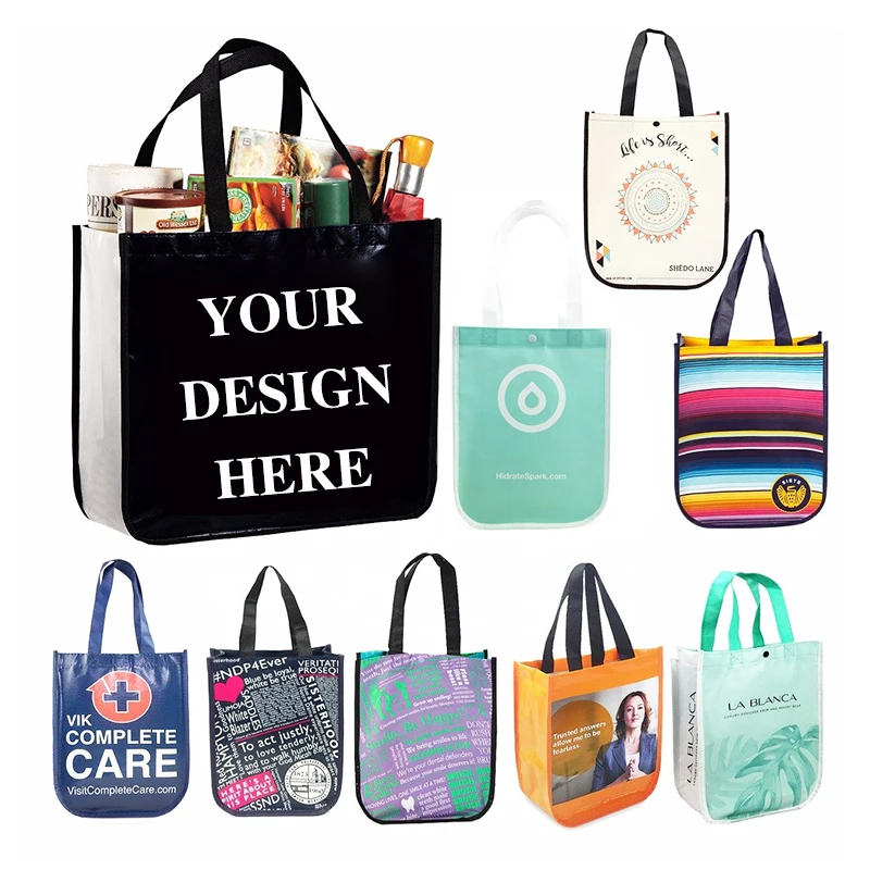 Wholesale Tote Non Woven Bag with Button Promotional Shopping Bag Reusable Shopping Tote Bag