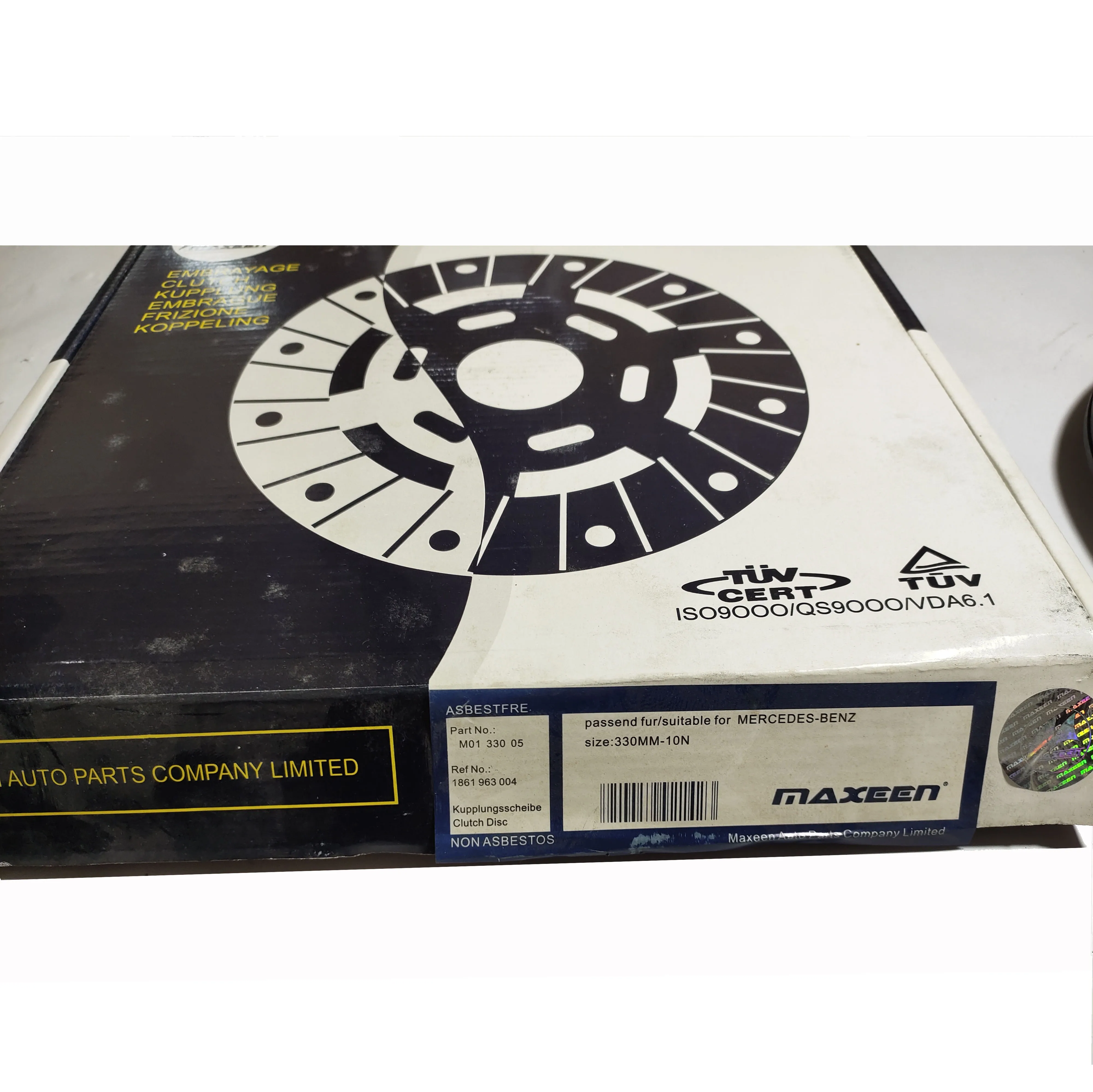 Clutch Disc  1861 963 004 Size 330mm suitable for Mercedez-Benz with Maxeen No.#M01 330 05