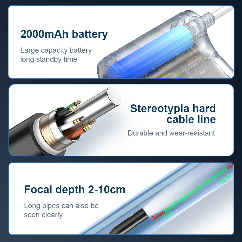 C20-M portable video endoscope camera 8.5mm 1m single lens industrial endoscope camera with 4.3-inch LCD portable