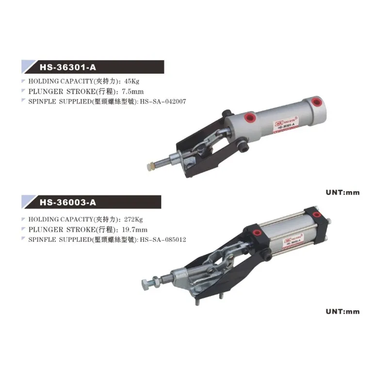 HS-36301-A Pneumatic power toggle clamp Holding Capacity 45KG/100LB  1/8' inlet