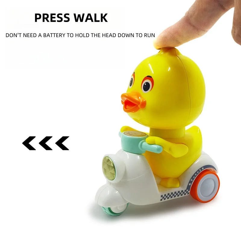 Cartoon Kids Toy Press Duck Motorcycle Child Gift Motorcycle Model Pull Back Inertia Toys
