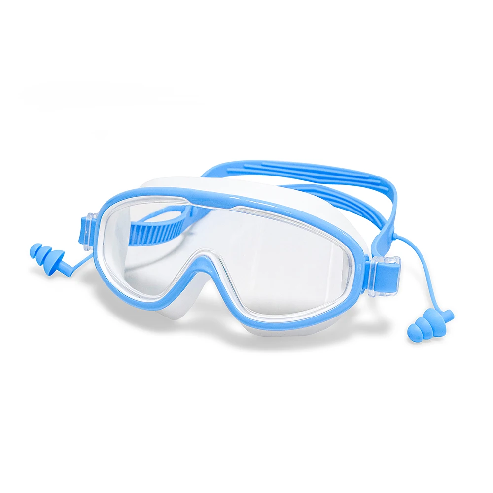 Детские очки для плавания маска для плавания (От 3 до 15 лет), модно, анти-туман, защита от УФ-лучей, не протекает, Широкое Видение объектив