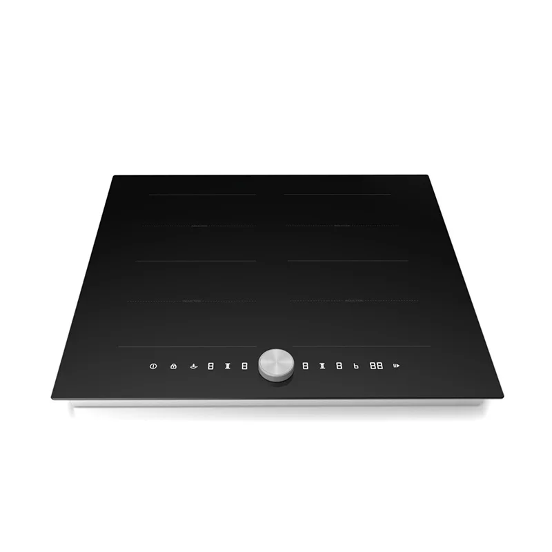2024 Hot Style Magenetism Knob Touch Plastic Or Metal Base Glass Top Four Built In Induction Hob With Spot Wholesale