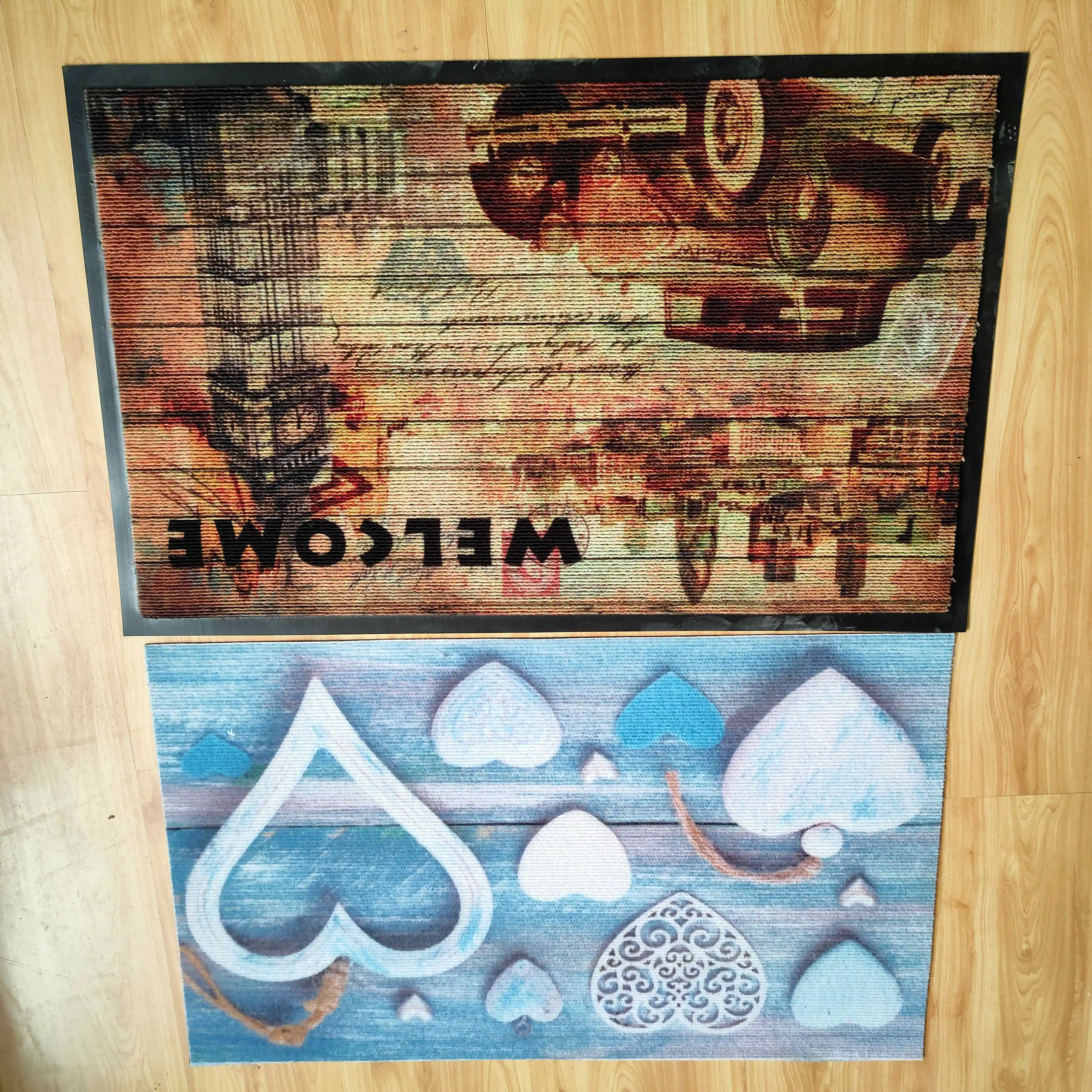 Professional Manufacture wholesale non slip custom printed rubber door mat Washable