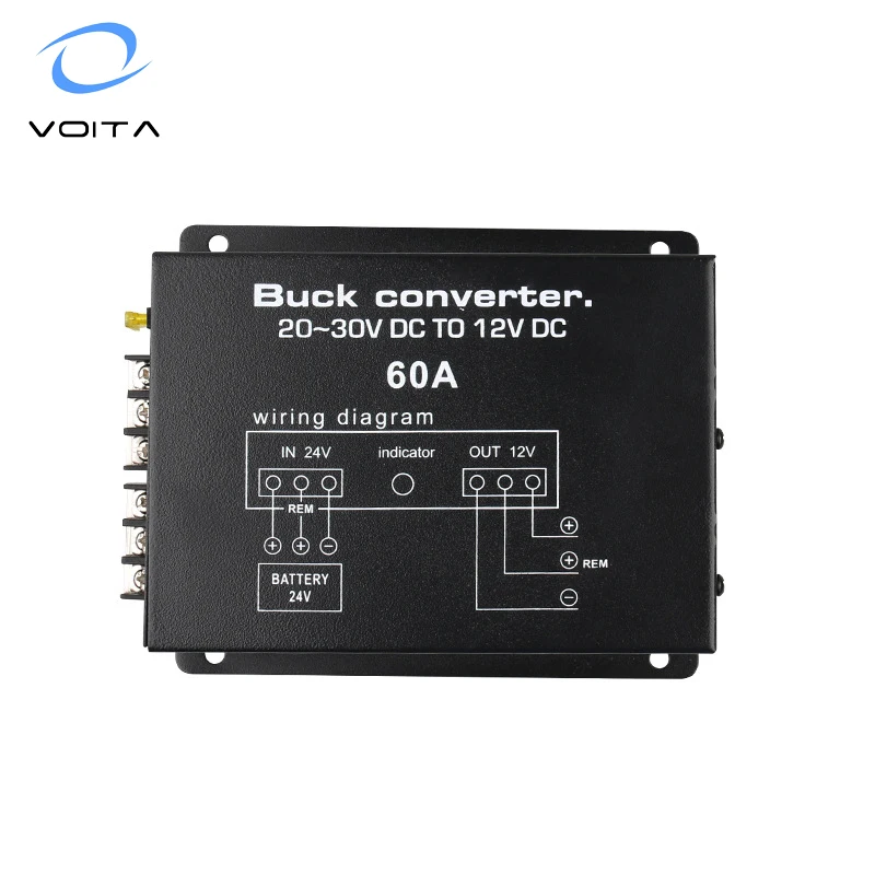 High efficiency 24 volt to 12 volt  buck converte 60A 600W dc dc Converter with CE