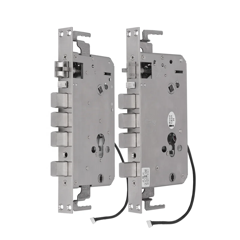 customized door lock body electronic lock body SUS 304 square spring latch bolt safe mortise lock body