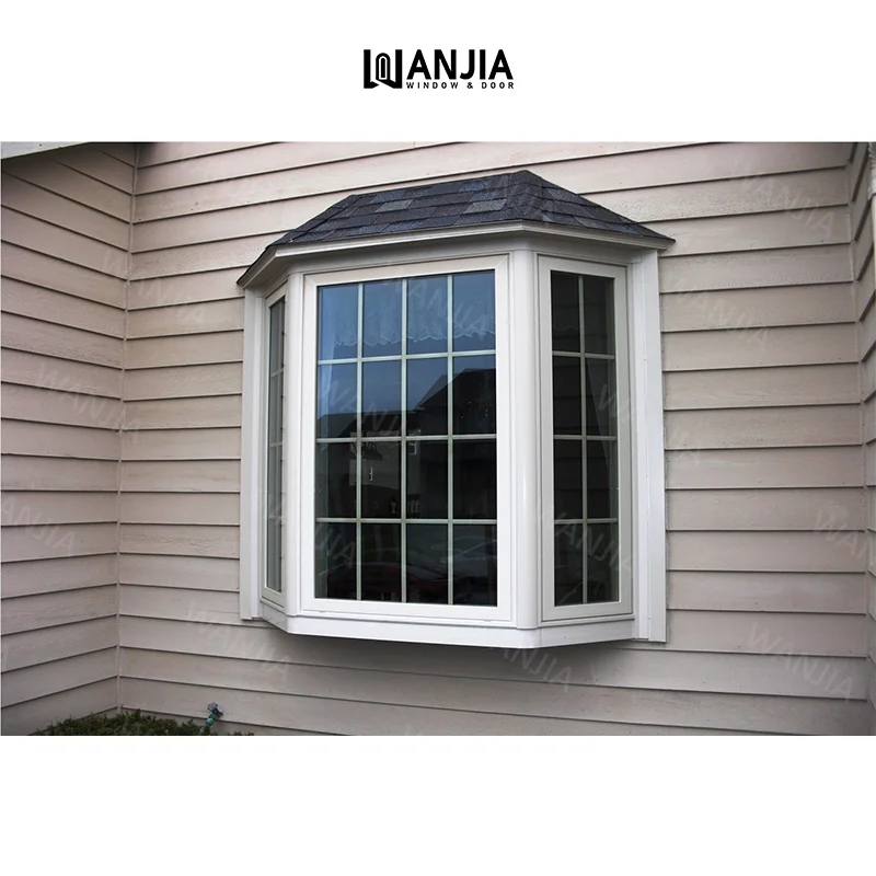Wholesale Global Trade Customized French Design Aluminum Windows French Windows Security Glass Bay Window