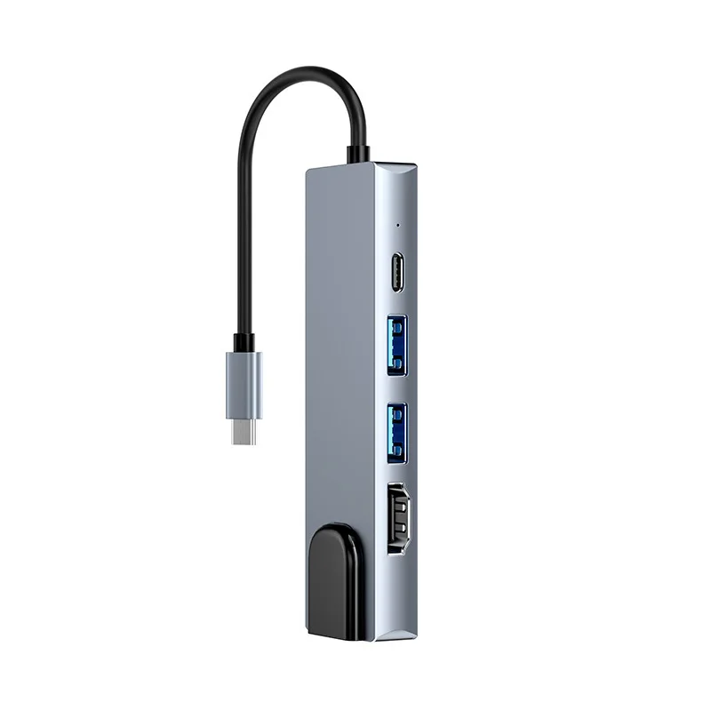 OEM Type C to HDTV PD Charger Multiport USB to HDTV Cable 5 in 1 Type c to USB Hub with RJ45