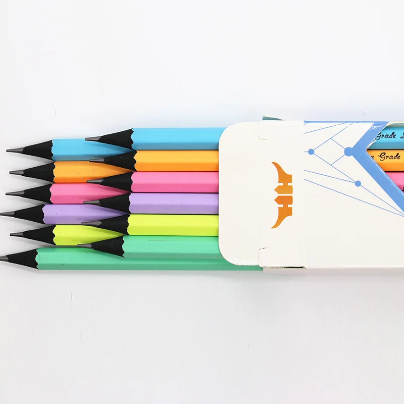 Black Wood 2.2 HB Pencil With Eraser Sharpen.72 PCS In PVC Tube