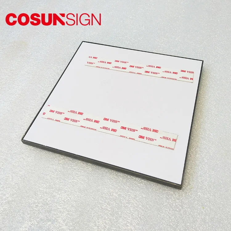 metal house number plate with 3m sticker aluminium door name plate office name plate holder