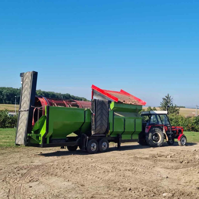 Top selling in 2024 Heavy Duty sifter machine for compost Screen Compost Sieved Drum  compost screening equipment