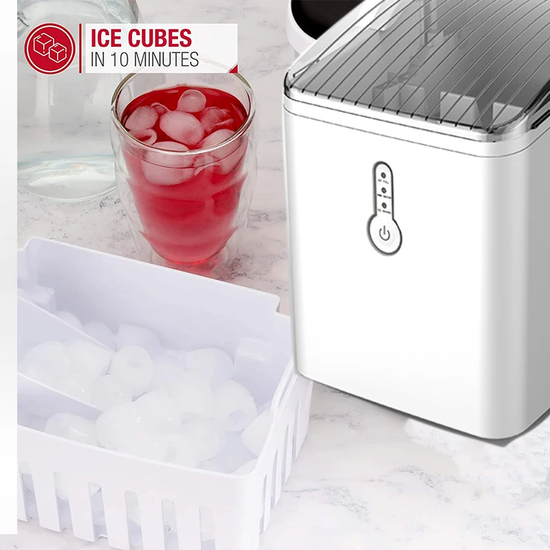 Electronic control  1.6L Water Tank LOW NOISE 12kg/ 24hours Bullet Shaped Large Size Ice Cube Maker