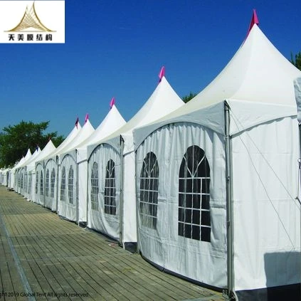 Factory Price Outdoor 5x5m 6x6m 10x10m Trade Show Event Tent Waterproof Aluminum Pagoda Marquee Tent For Party Restaurant