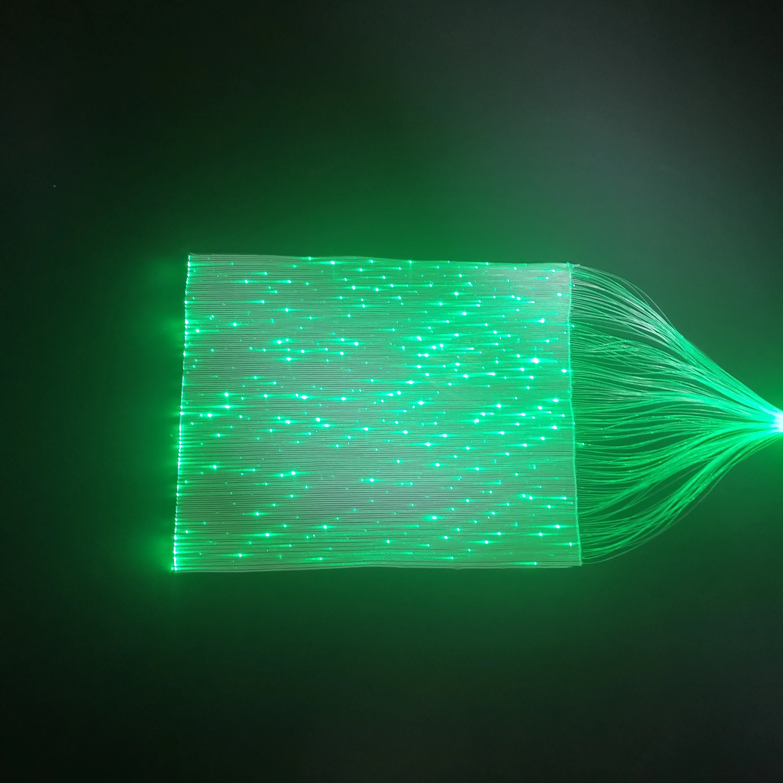 Оптовая продажа, светящаяся оптоволоконная светящаяся ткань 4 цветов, текстиль, светящаяся в темноте блестящая ткань