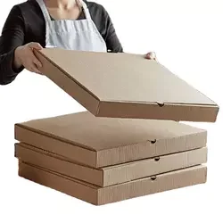 Wholesale Cheap Pizza Box Custom Pizza Packing Box Printed Logo Portable Reusable Corrugated Delivery Pizza Karton Free Sample