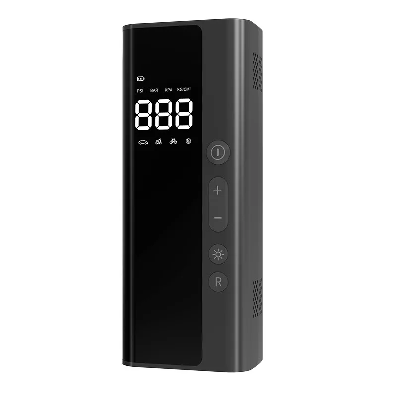 2022 recently upgraded model car tyre pump air compressor Battery Powered Mini Smart Wireless Digital Display Tyre Inflator