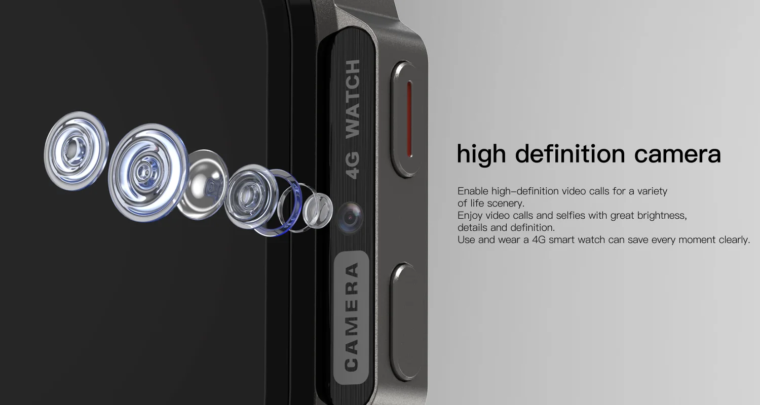 2.13 inch rectangle screen HD AMOLED smart watch with camera and sim card 410*502 panda glass metal body waterproof Reloj