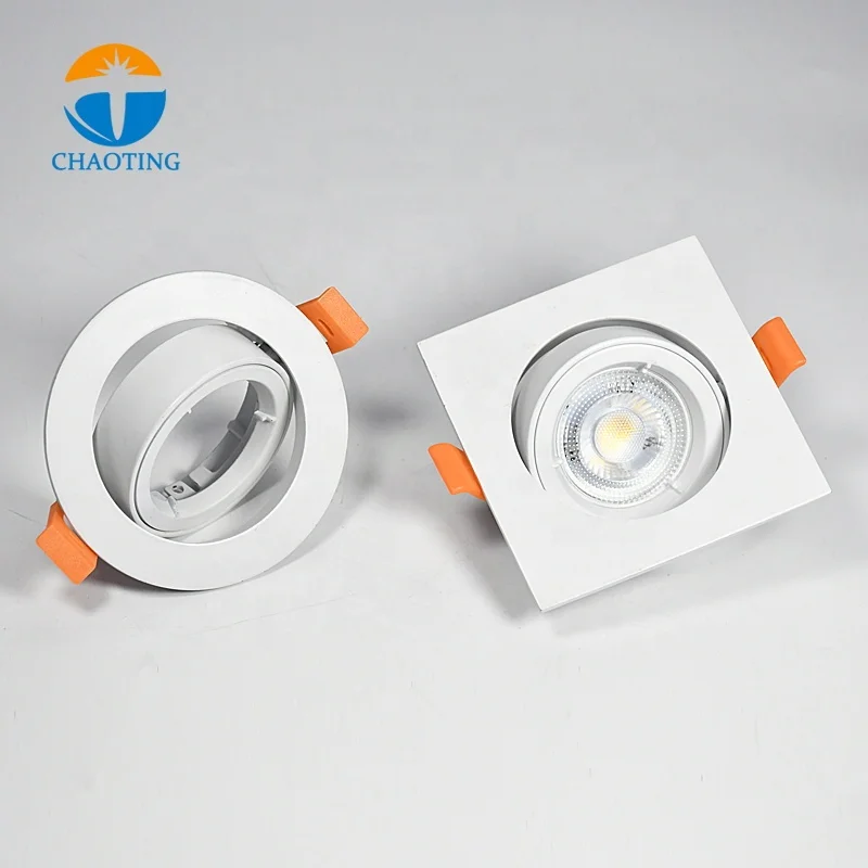 Dimmable Светодиодный точечный светильник литой встраиваемый корпус Downlight Gu10