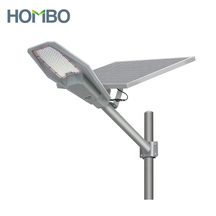 HOMBO New Model Waterproof Ip67 Aluminium 100w 200w 300w 400w Split LED Street Light With Solar Panel