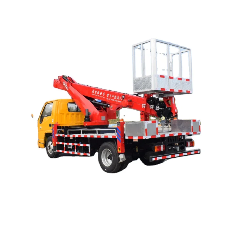 High altitude arm aerial work vehicle Street lamp installation lift truck for sale