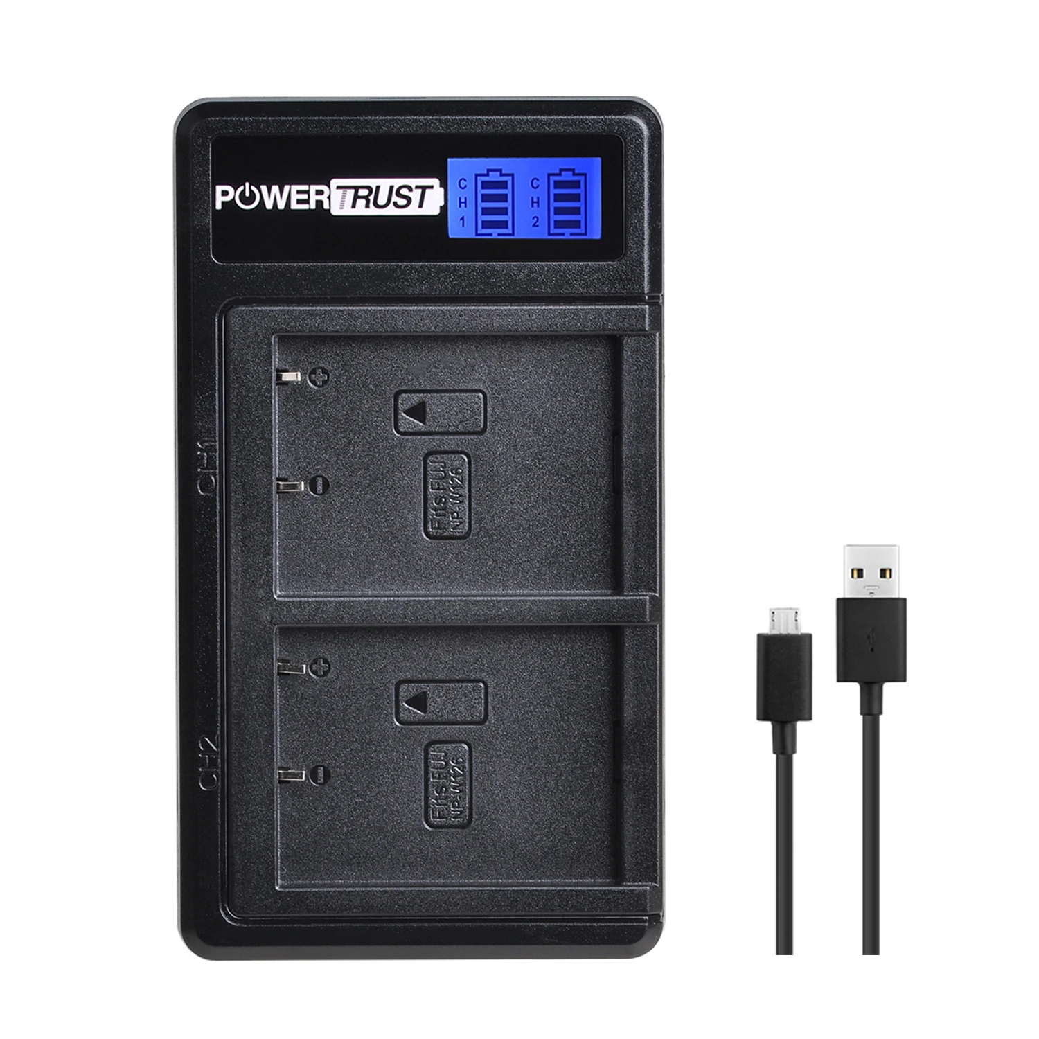 High Quality NP-W126 Electric LCD USB Dual Charger for Fujifilm FinePix HS30EXR HS33EXR X-Pro1 X-E1 X-E2 X-M1 X-A1 X-A2