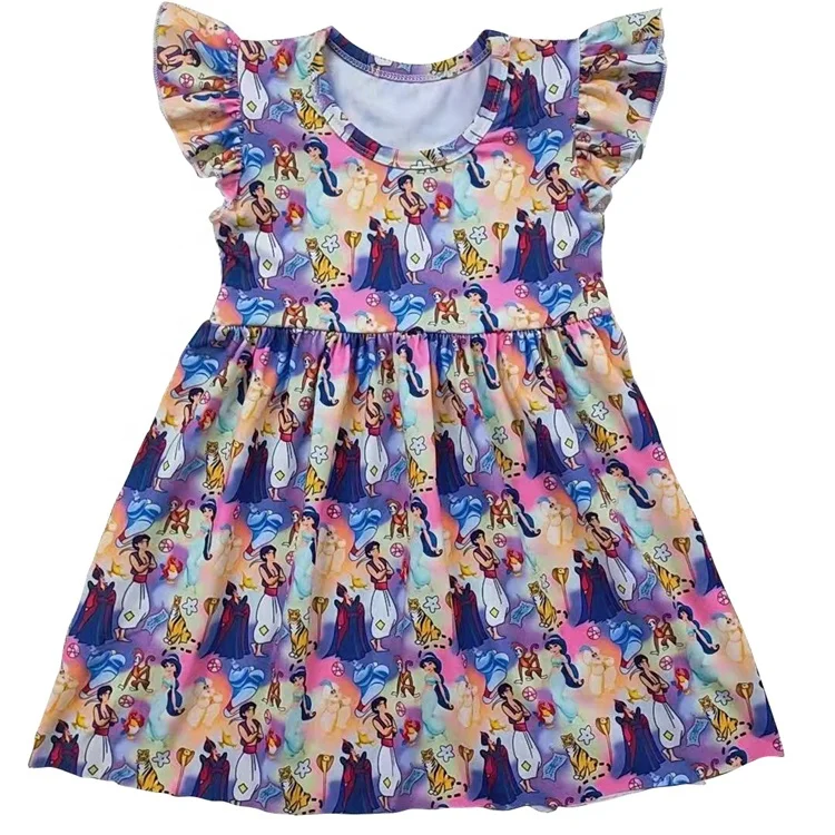 Baby Dress Girl Clothing Summer New Children Cotton Cartoon A-line Dress Kids Clothes Princess Tutu Dress 0-12 Years