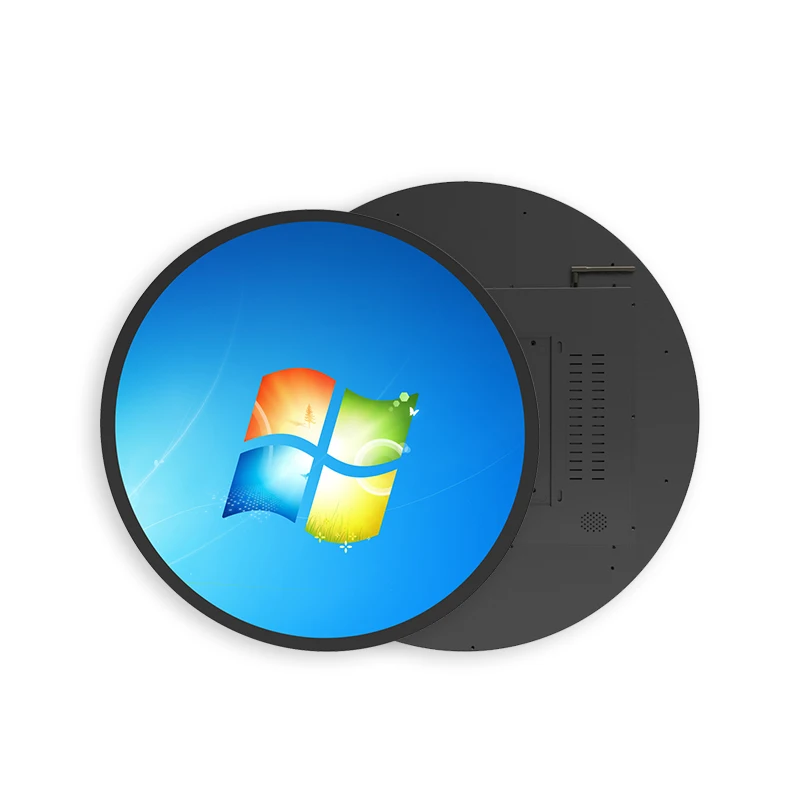 23.6 inch custom HD touch circular LCD advertising media display Circular TV screen billboard display