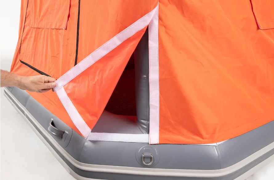 [The World is Your Waterbed]Outdoor Floating Inflatable Shoal Family Camping Water Raft Tent for Sale