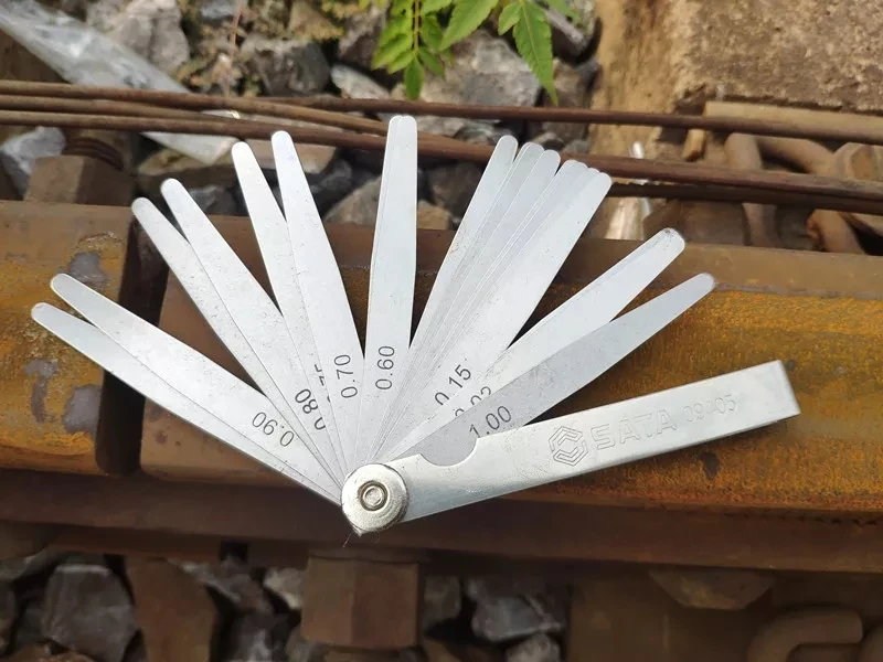 China factory supply metric Feeler Gauge set railway maintenance tools