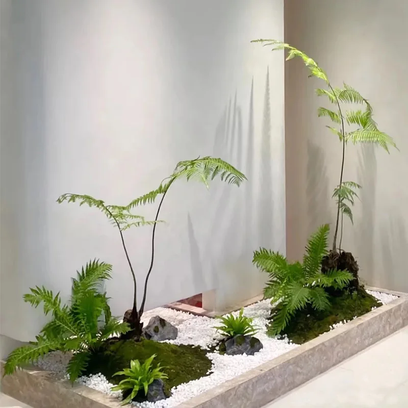 High Quality Manufacturers Wholesale Chinese Zen Style Artificial Plant Ferns Potted Plants