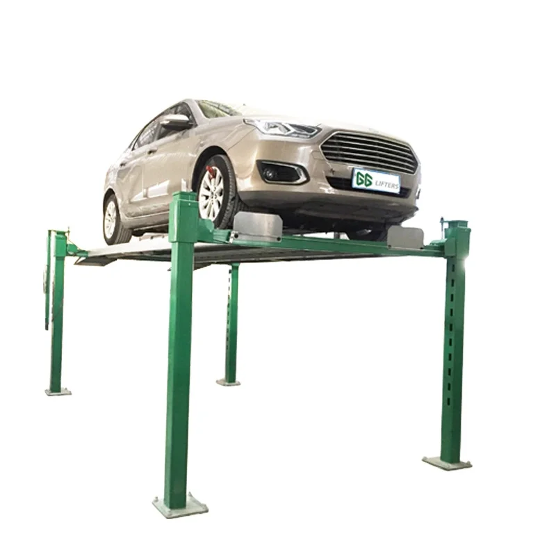 4 Ton Hydraulic Parking Lift 4 Post Car Lift for Storage And Workshop Servicing