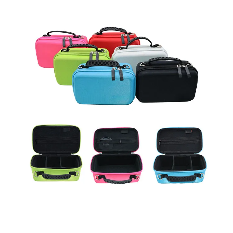 Semi-rigid EVA container  PU leather oxford fabric EVA foam zipper case tool foam case