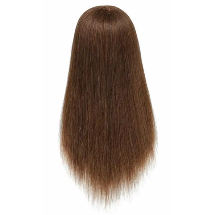 Brown Female Mannequin Head with 18 inch to 22 inch Human Hair Virgin Hair China Training Head for Hair Cut