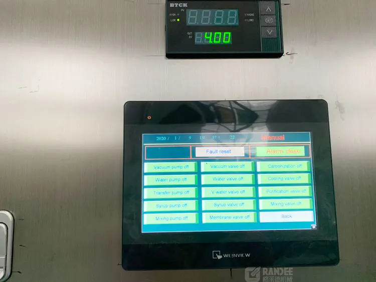 1000liter to 1500liter/hr Soda Water Mixing and Making Machine / Mixer machine carbonated drink beverage co2 mixer