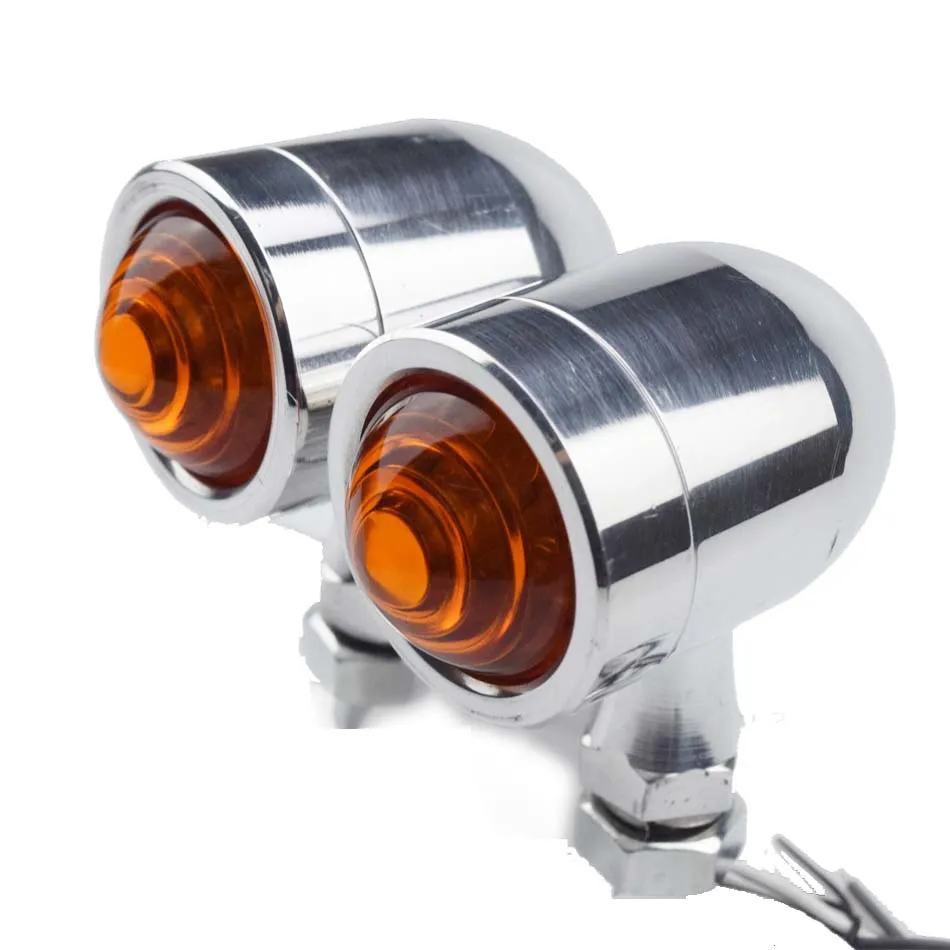 Motorcycle Cafe Racer Blinker Metal LED Turn Blinker