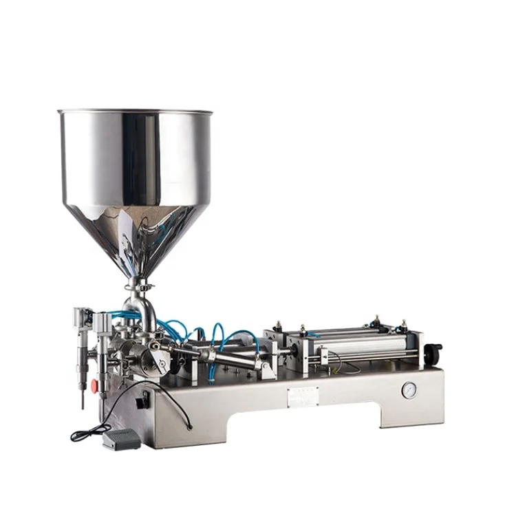 Semi automatic 2 nozzles olive oil filling machine chili sauce filling machine