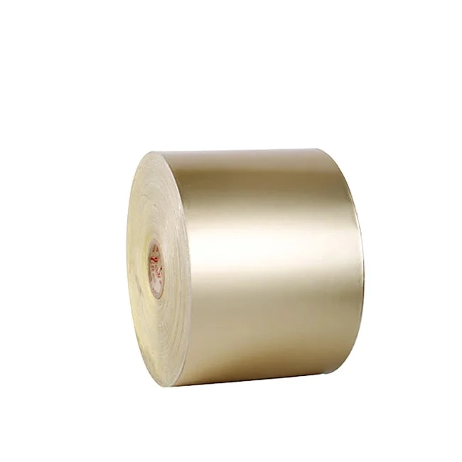 Haomei Aluminum Foil Big Roll Packaging 3003 3105 8011 8079 Gold Color Price in Henan