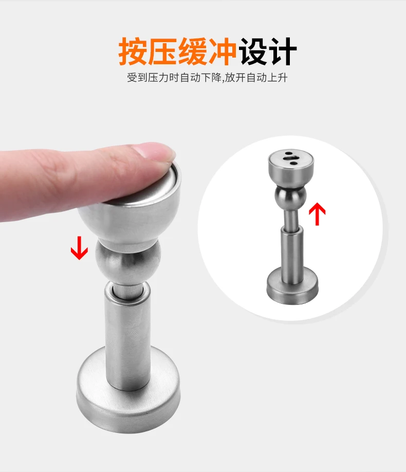 Hot Sell Closer Door Catcher Stainless Steel Soft Close Door Stopper Door With Magnetic