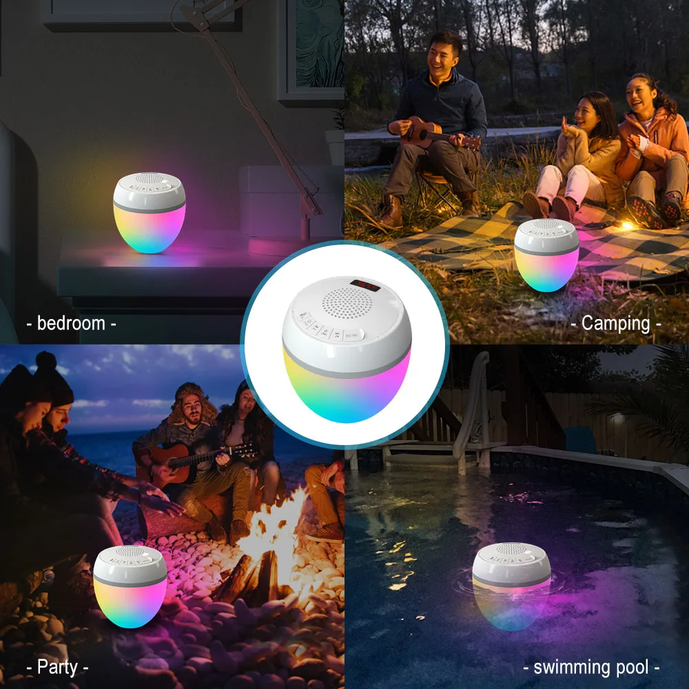 Electronic Gadgets Pool Light IP68 Waterproof Wireless Bluetooth Speaker HK703