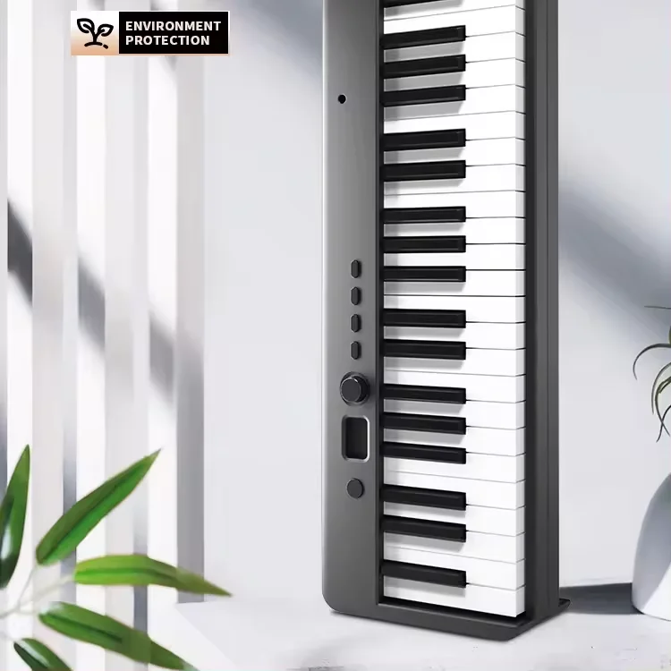 MIDIPLUS 49 Keys Portable Electronic Hand Roll Piano Foldable Design for Musical Instruments & Accessories